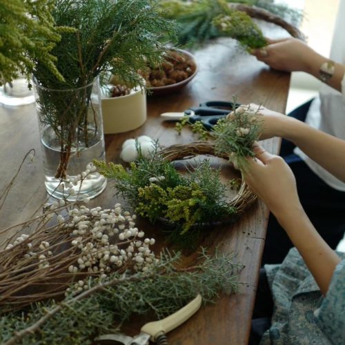 Atelier - couronne de Noël - 6 décembre