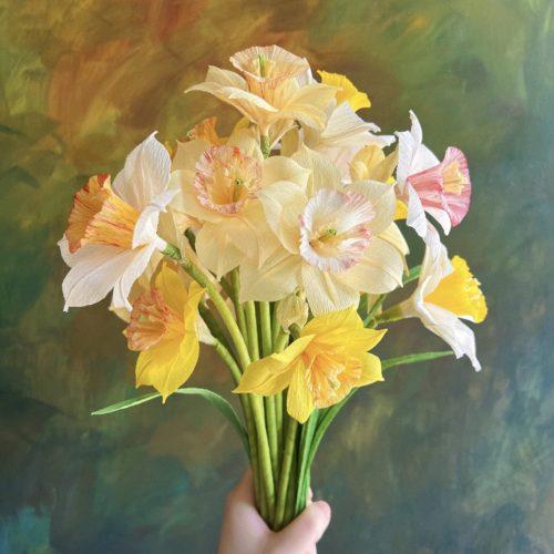 Papieren bloemetjes - Narcissus - 15 maart 2026